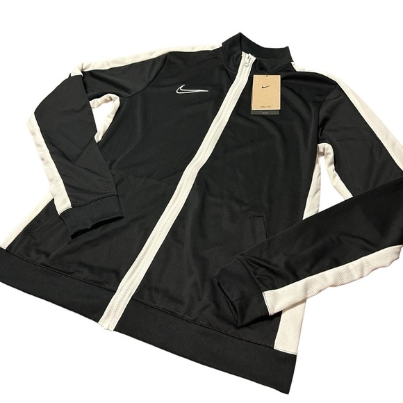 NIKE DRI-FIT ACADEMY WOMEN'S KNIT SOCCER TRACK JACKET BLACK/WHITE SIZE MED NWT - Picture 5 of 8